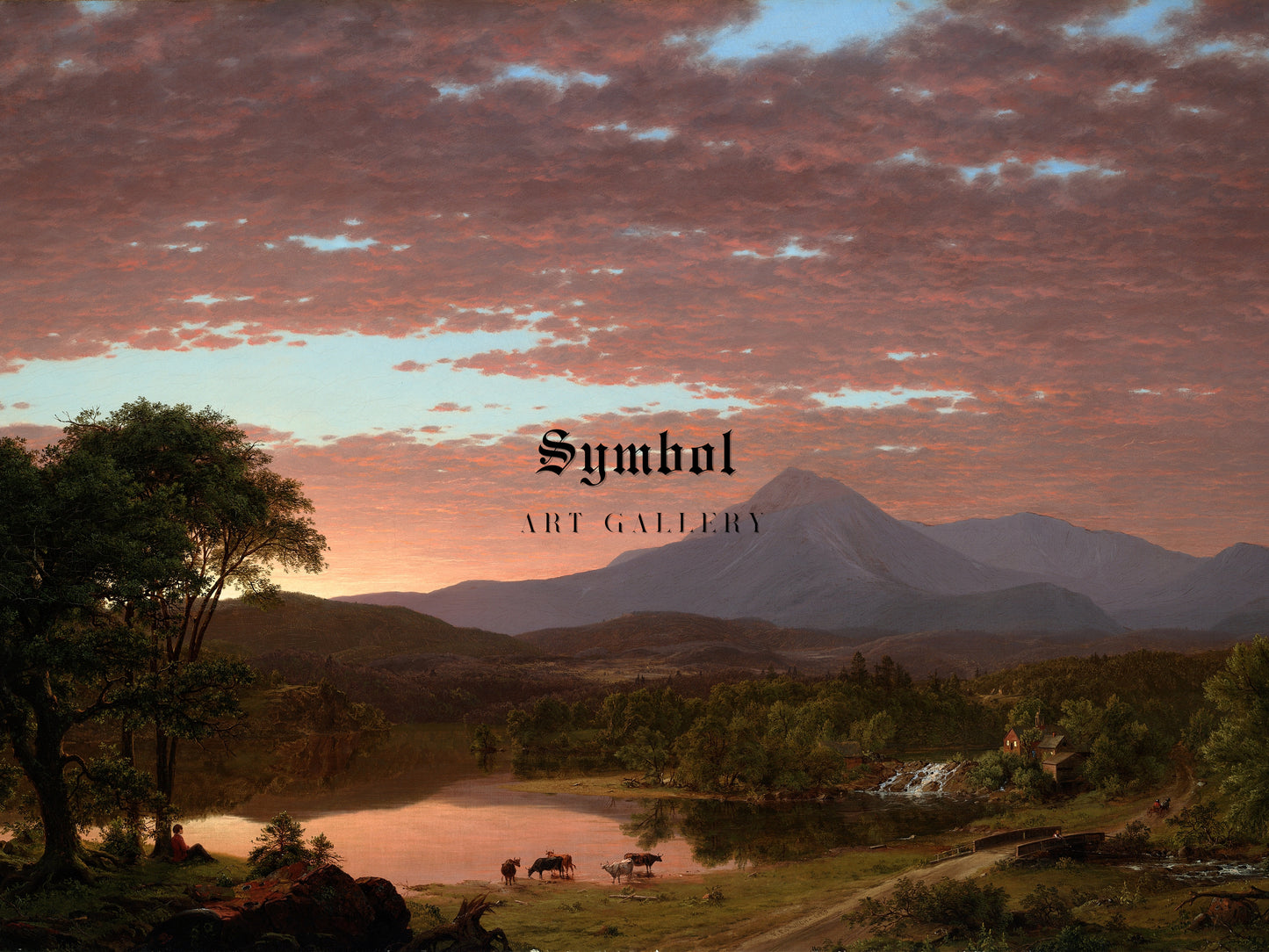 Mount Ktaadn by Frederic Edwin Church 1859, Wall Art Print, Fine Art Reproduction, Museum Quality Decor, Poster