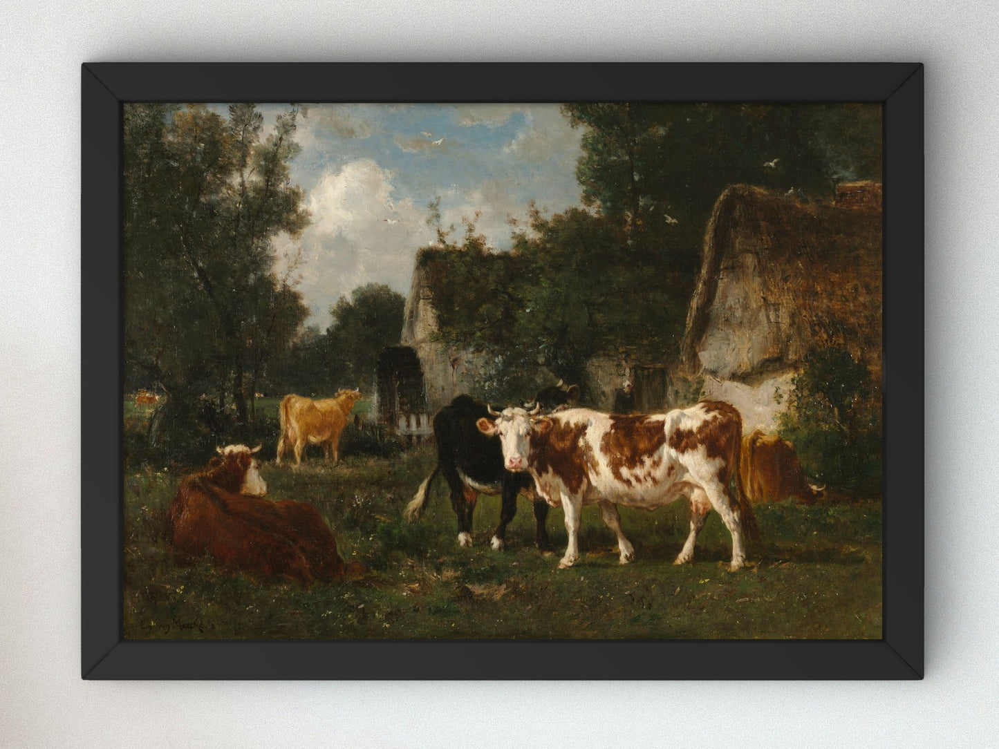 The Mill by Émile van Marcke 1873, Wall Art Print, Fine Art Reproduction, Museum Quality Decor, Poster