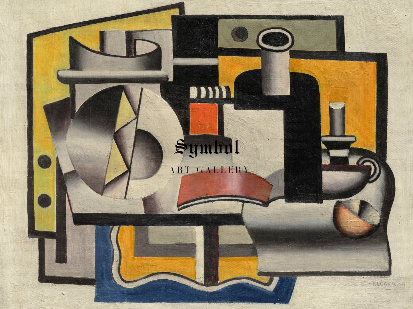 Still Life by Fernand Léger 1924, Wall Art Print, Fine Art Reproduction, Museum Quality Decor, Poster