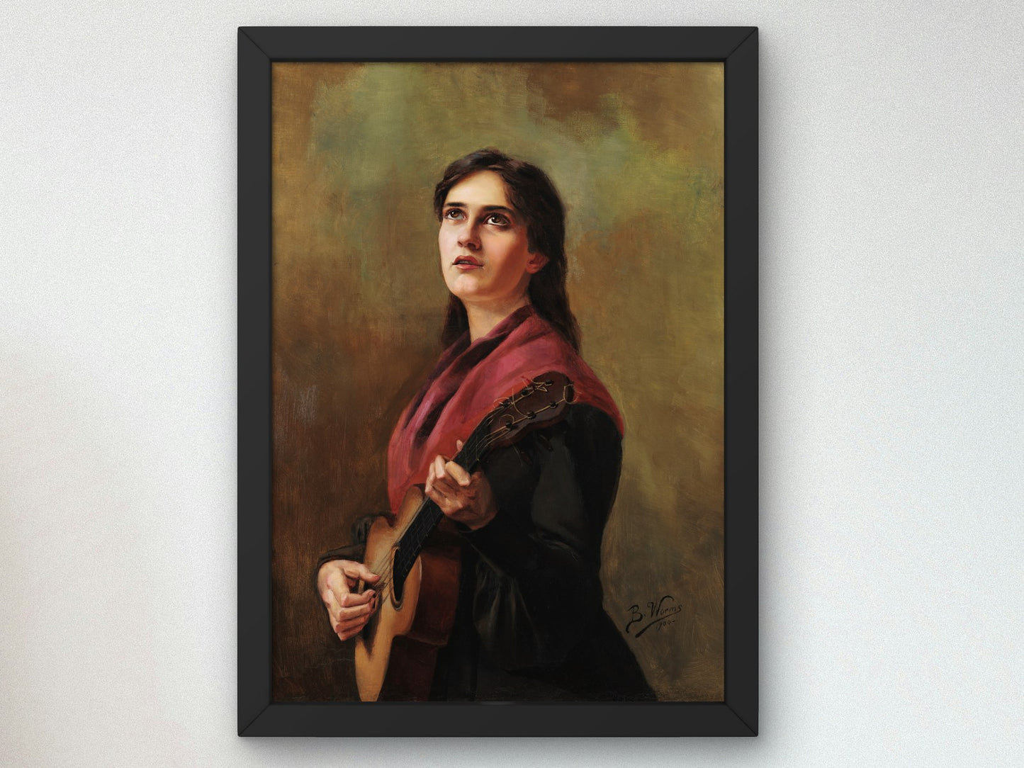 Cancao Sentimental by Bertha Worms 1904, Wall Art Print, Fine Art Reproduction, Museum Quality Decor, Poster