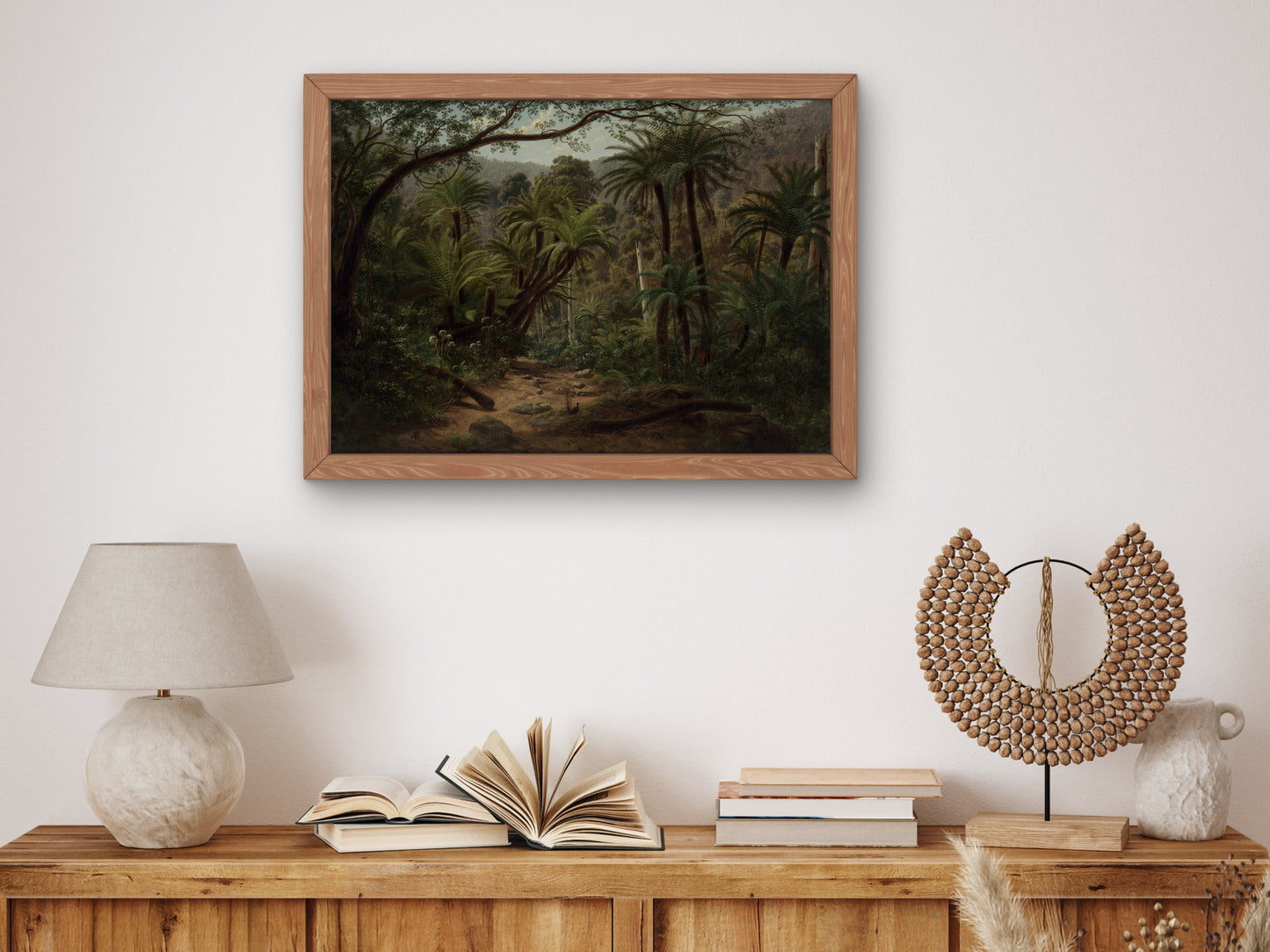 Ferntree Gully in the Dandenong Ranges by Eugene von Guérard 1857, Wall Art Print, Fine Art Reproduction, Museum Quality Decor, Poster