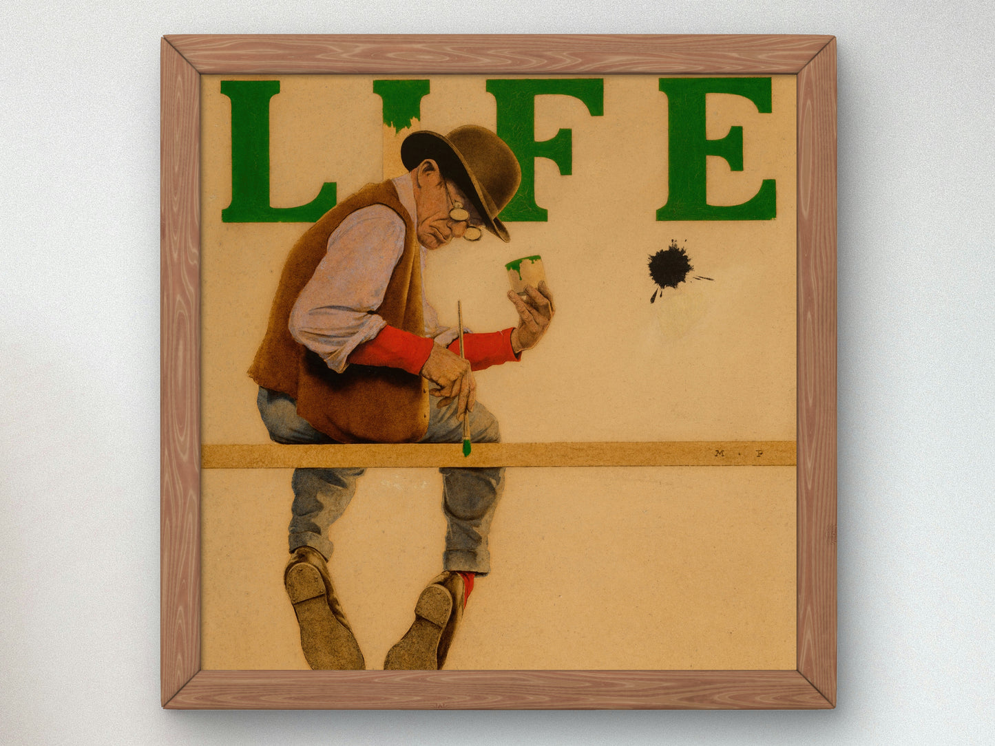 A Man of Letters by Maxfield Parrish 1921, Wall Art Print, Fine Art Reproduction, Museum Quality Decor, Poster