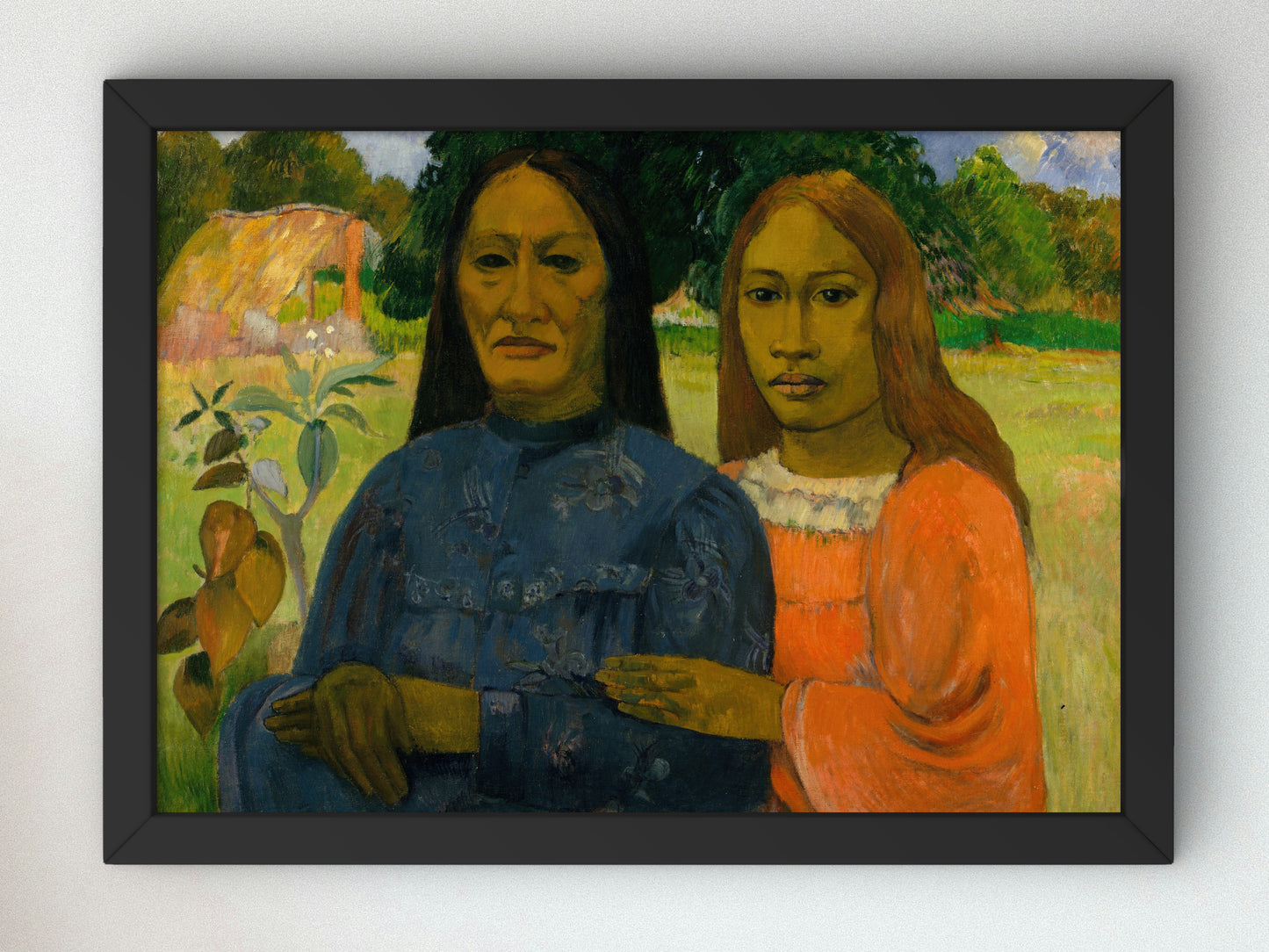 Two Women by Paul Gauguin 1901, Wall Art Print, Fine Art Reproduction, Museum Quality Decor, Poster