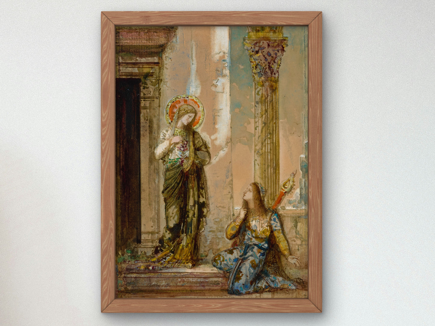 The Saint and the Poet by Gustave Moreau, Wall Art Print, Fine Art Reproduction, Museum Quality Decor, Poster
