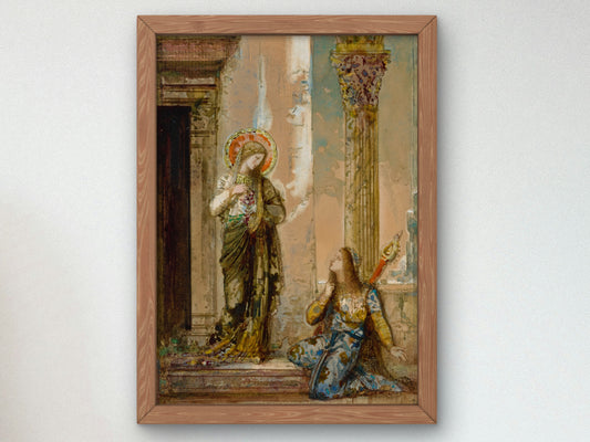 The Saint and the Poet by Gustave Moreau, Wall Art Print, Fine Art Reproduction, Museum Quality Decor, Poster