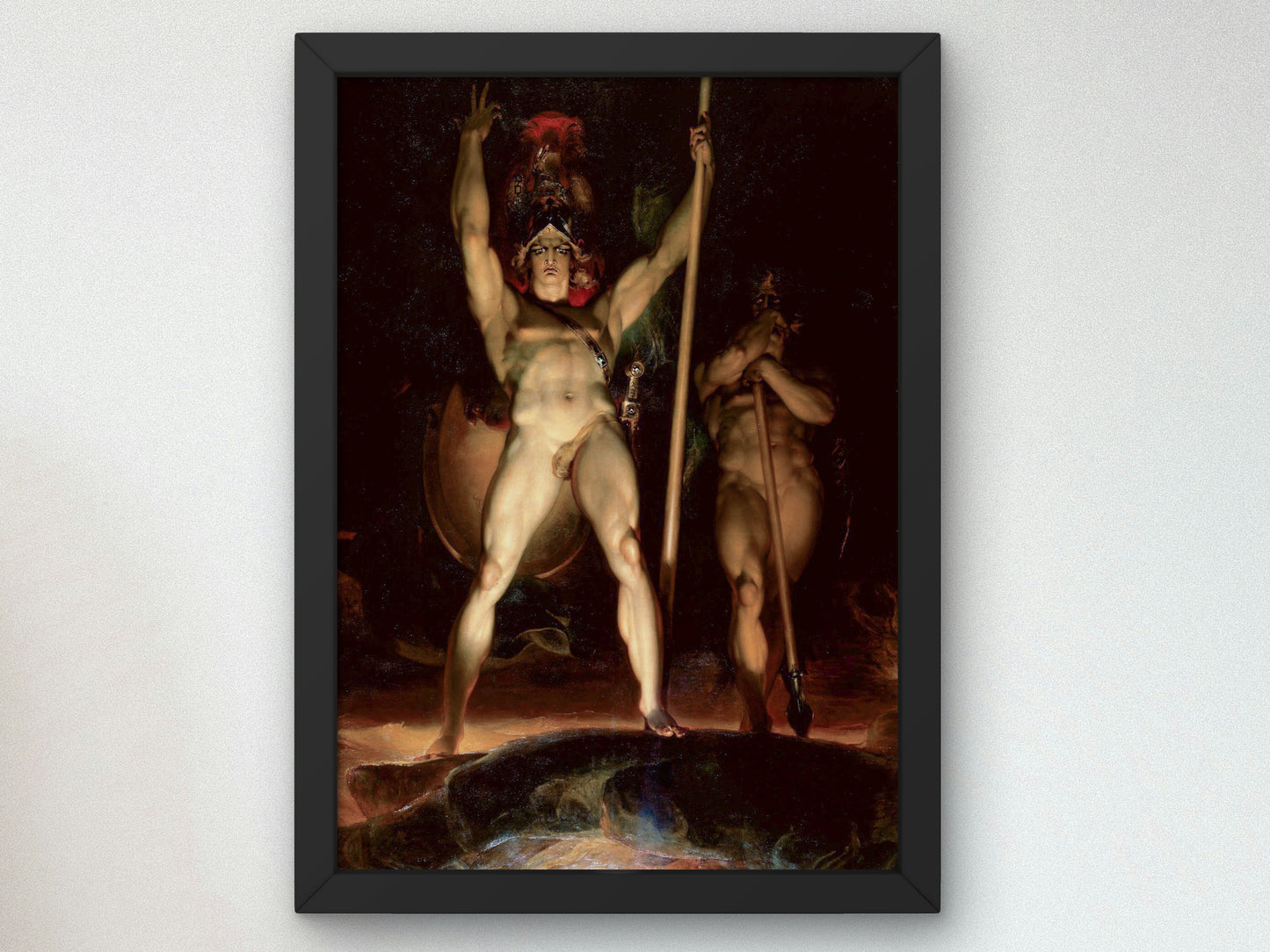 Satan Summoning his Legions by Thomas Lawrence 1796, Wall Art Print, Fine Art Reproduction, Museum Quality Decor, Poster