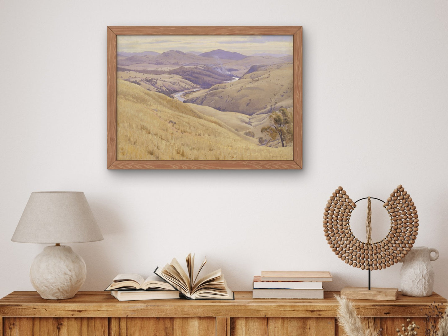 Weetangera Canberra by Elioth Gruner 1937, Wall Art Print, Fine Art Reproduction, Museum Quality Decor, Poster