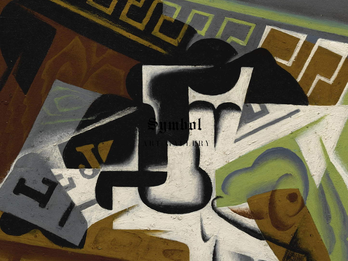 Journal et Compotier by Juan Gris 1917, Wall Art Print, Fine Art Reproduction, Museum Quality Decor, Poster