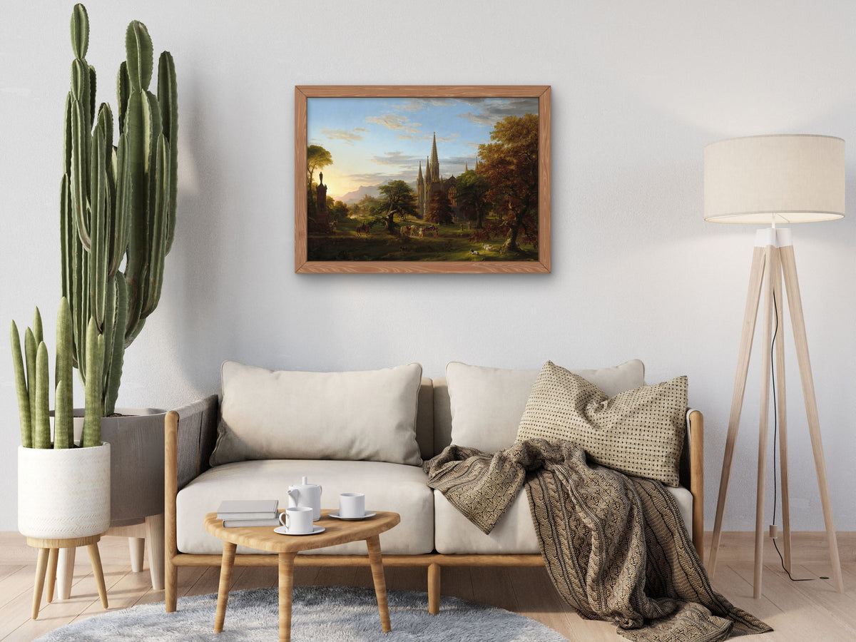 The Return by Thomas Cole 1837, Wall Art Print, Fine Art Reproduction, Museum Quality Decor, Poster