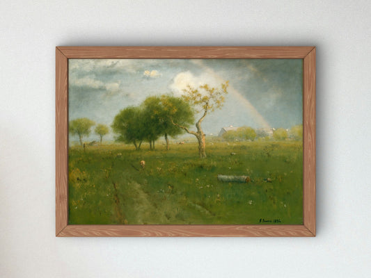 After a Summer Shower by George Inness 1894, Wall Art Print, Fine Art Reproduction, Museum Quality Decor, Poster