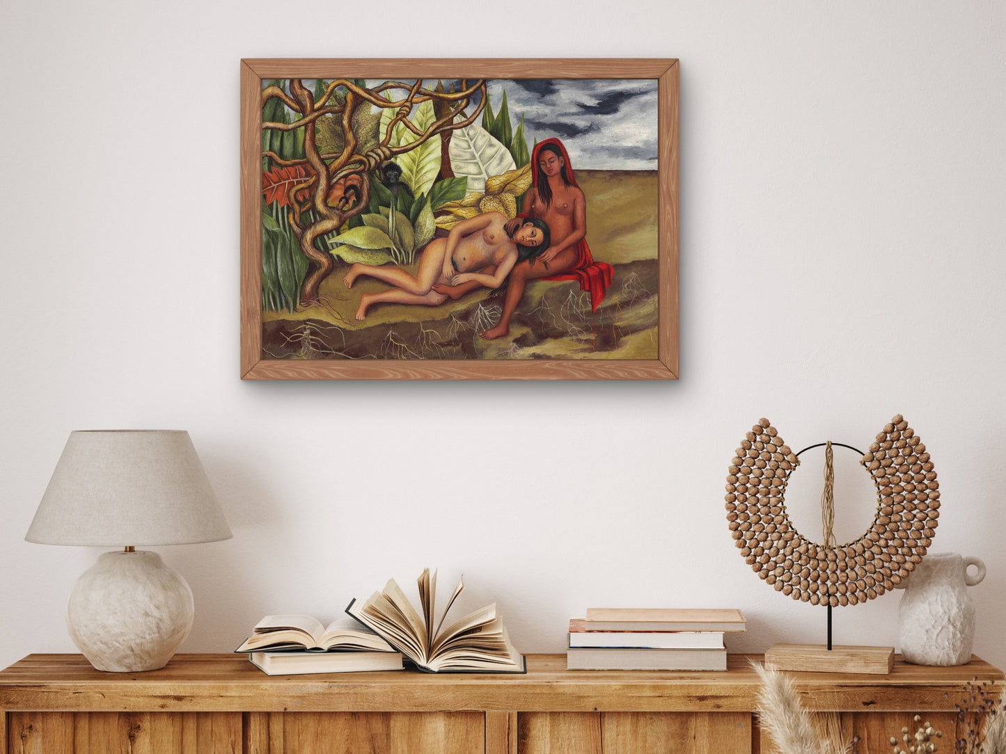 Two Nudes in the Forest by Frida Kahlo 1939, Wall Art Print, Fine Art Reproduction, Museum Quality Decor, Poster
