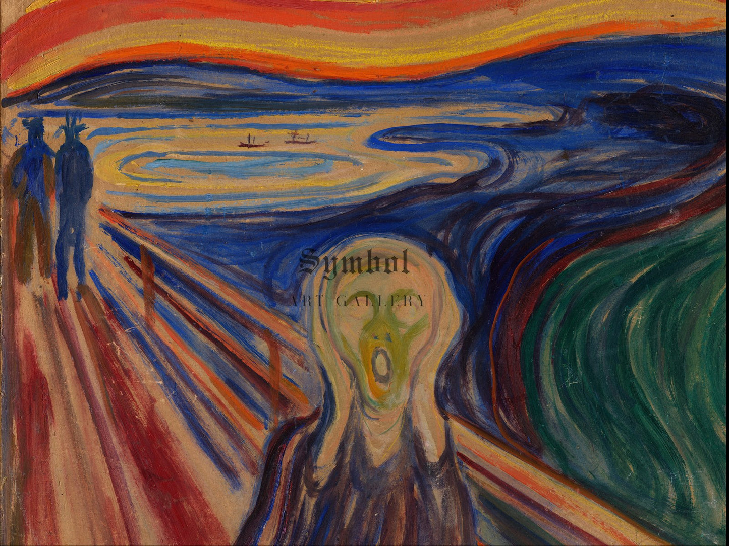 The Scream by Edvard Munch 1893, Wall Art Print, Fine Art Reproduction, Museum Quality Decor, Poster