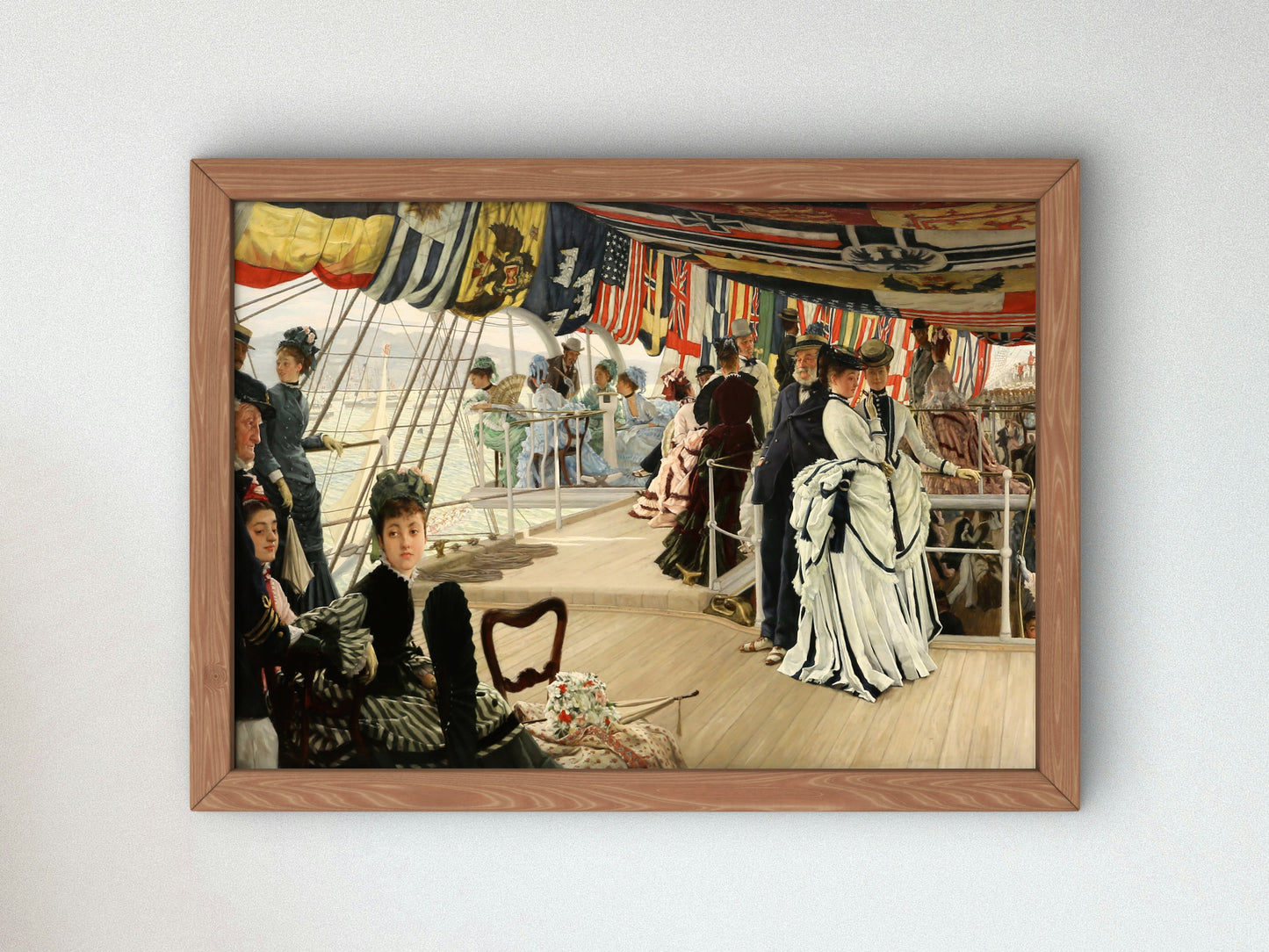 The Ball on Shipboard by James Tissot 1874, Wall Art Print, Fine Art Reproduction, Museum Quality Decor, Poster