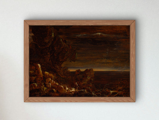The Pilgrim of the World at the End of His Journey by Thomas Cole 1847, Wall Art Print, Fine Art Reproduction, Museum Quality Decor, Poster