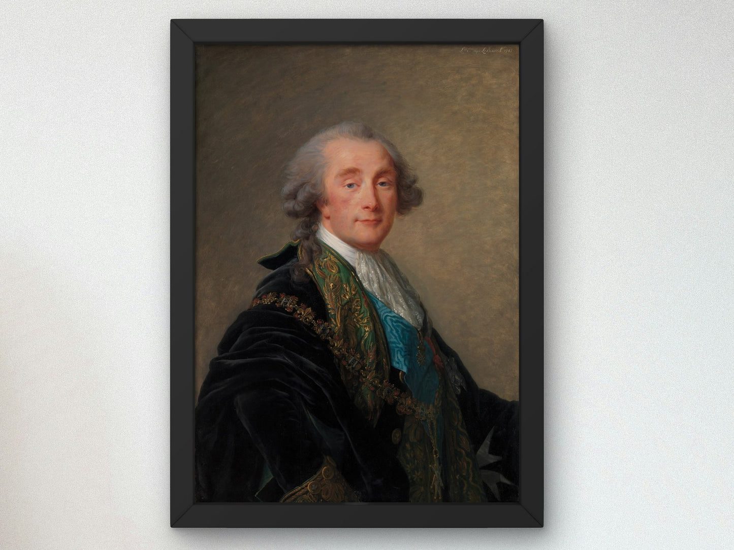 Portrait of Alexandre Charles Emmanuel de Crussol Florensac by Élisabeth Vigée Le Brun 1787, Wall Art Print, Fine Art Reproduction
