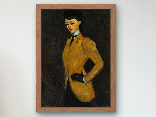 The Amazon by Amedeo Modigliani 1909, Wall Art Print, Fine Art Reproduction, Museum Quality Decor, Poster