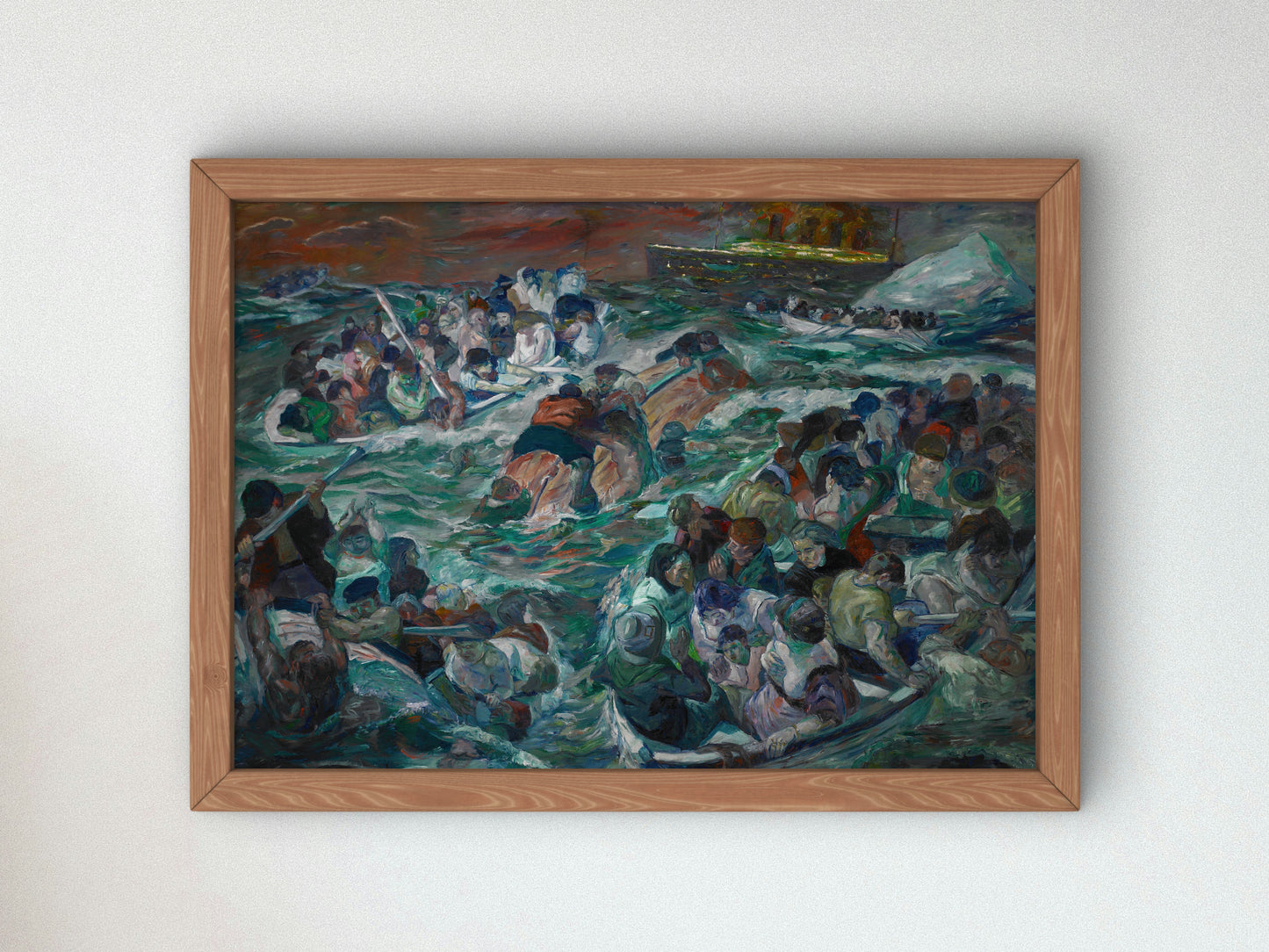 Sinking of the Titanic by Max Beckmann 1912, Wall Art Print, Fine Art Reproduction, Museum Quality Decor, Poster