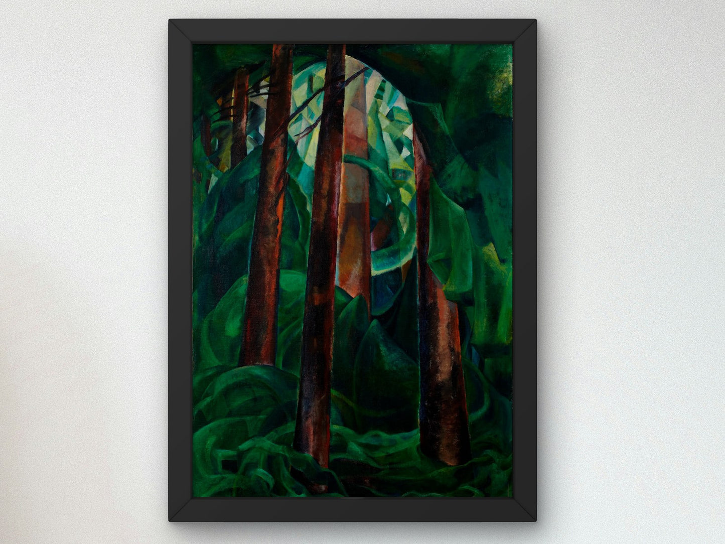 Wood Interior by Emily Carr 1930, Wall Art Print, Fine Art Reproduction, Museum Quality Decor, Poster