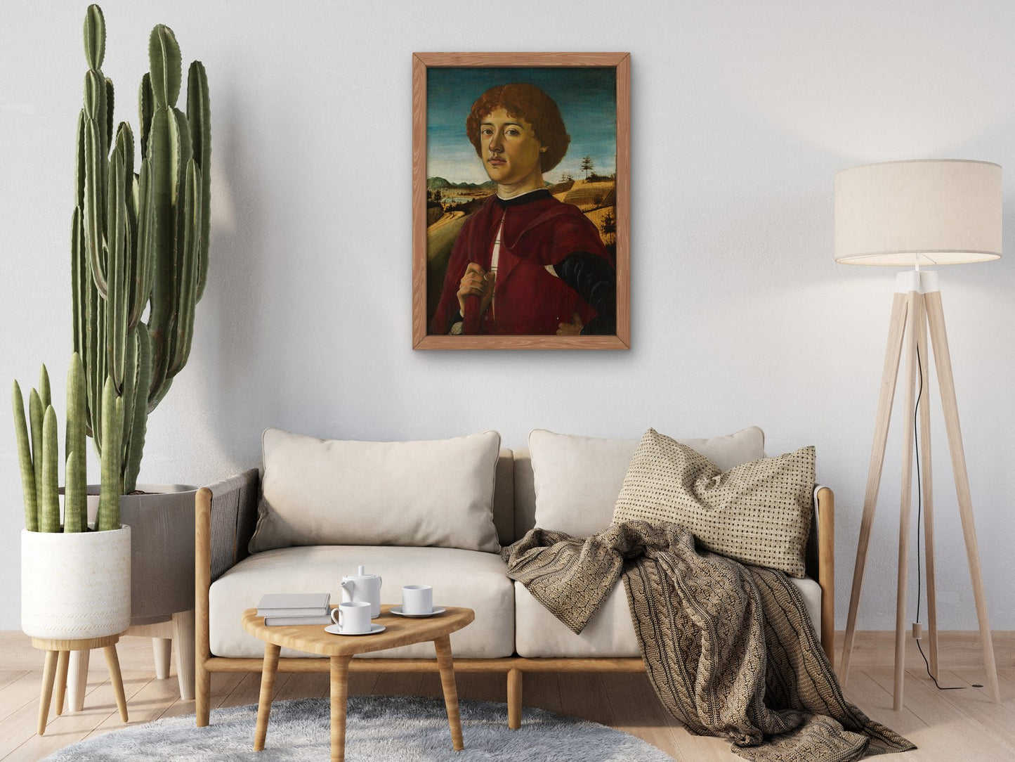 Portrait of a Young Man by Biagio d'Antonio 1470, Wall Art Print, Fine Art Reproduction, Museum Quality Decor, Poster