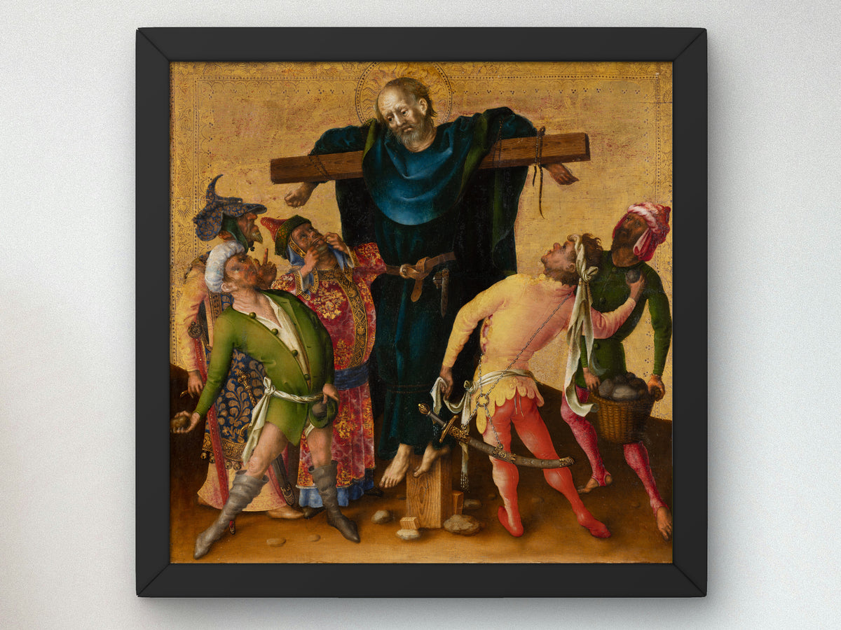 Martyrdom of St Philip by Stefan Lochner 1435, Wall Art Print, Fine Art Reproduction, Museum Quality Decor, Poster