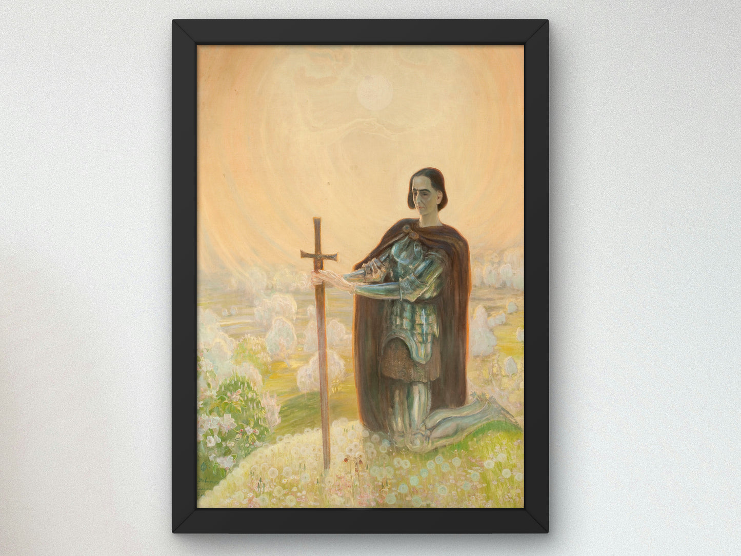 Prayer at the Battlefield by Kazimierz Stabrowski 1915, Wall Art Print, Fine Art Reproduction, Museum Quality Decor, Poster