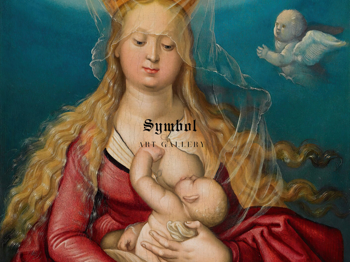 Virgin as Queen of Heaven by Hans Baldung, Wall Art Print, Fine Art Reproduction, Museum Quality Decor, Poster