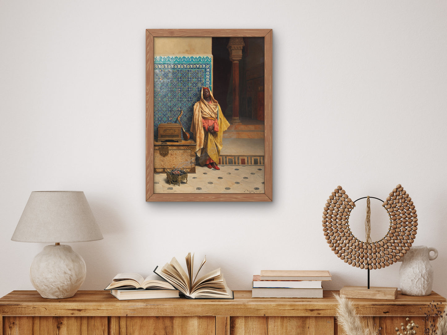 At the Mosque by Ludwig Deutsch 1895, Wall Art Print, Fine Art Reproduction, Museum Quality Decor, Poster