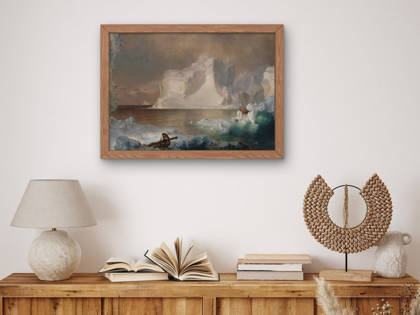 The Icebergs by Frederic Edwin Church 1861, Wall Art Print, Fine Art Reproduction, Museum Quality Decor, Poster