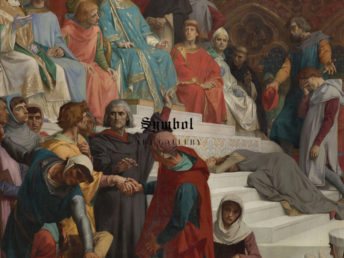 Saint Louis Dispensing Justice by Alexandre Cabanel 1874, Wall Art Print, Fine Art Reproduction, Museum Quality Decor, Poster