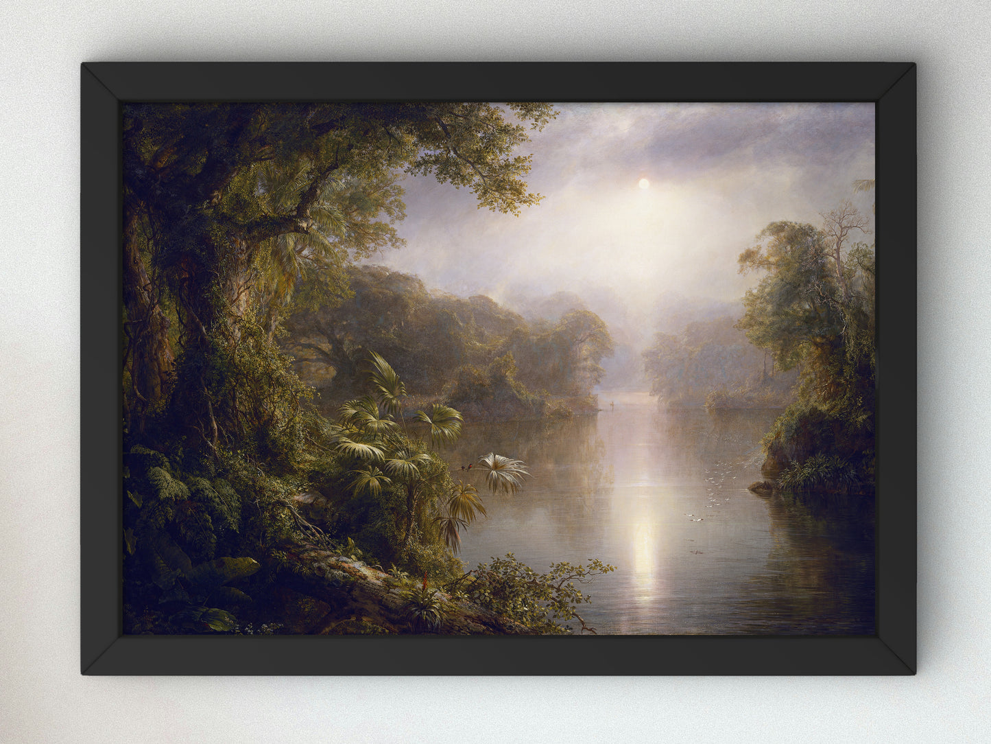 The River of Light by Frederic Edwin Church 1877, Wall Art Print, Fine Art Reproduction, Museum Quality Decor, Poster