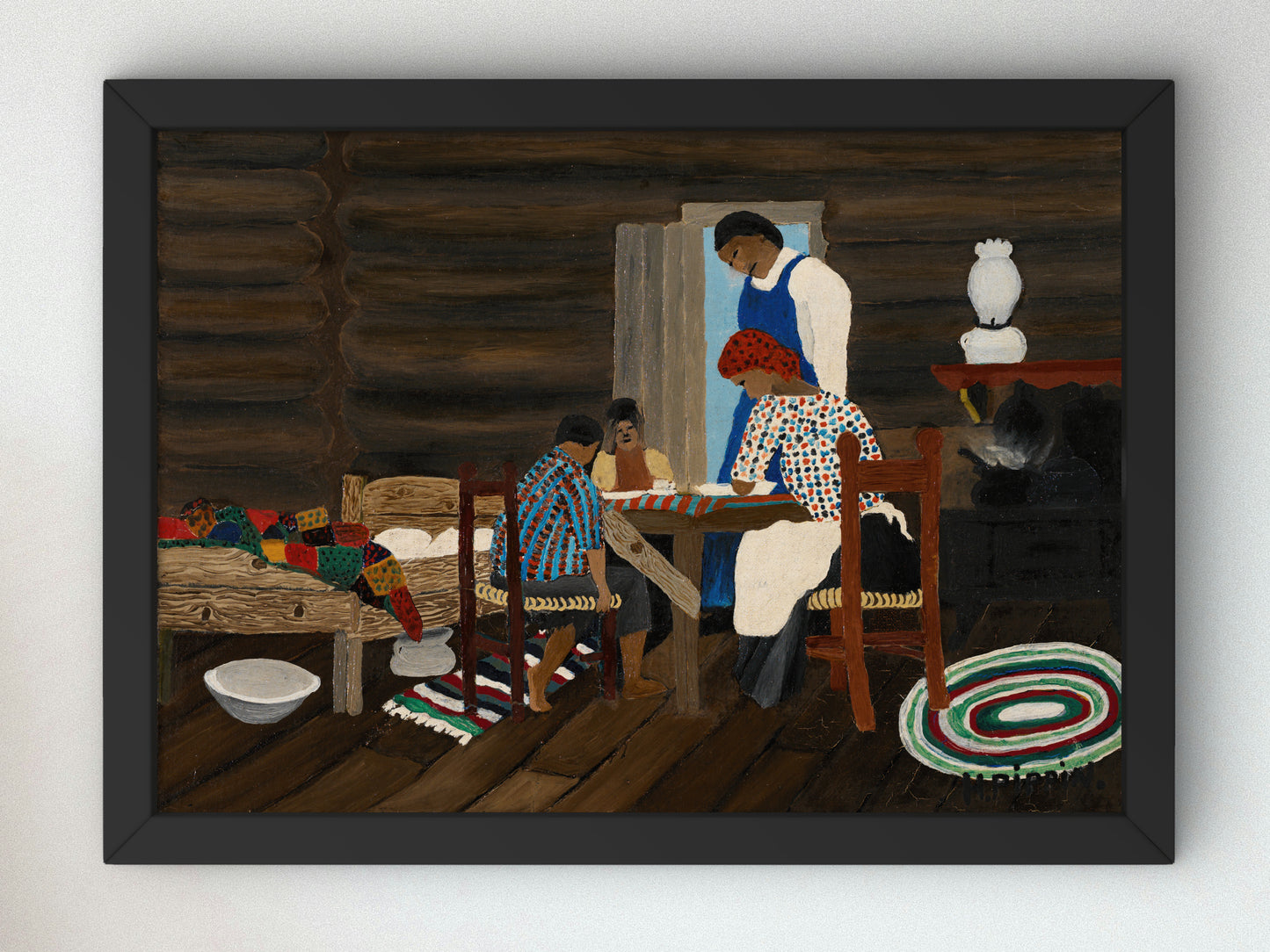 Giving Thanks by Horace Pippin 1942, Wall Art Print, Fine Art Reproduction, Museum Quality Decor, Poster