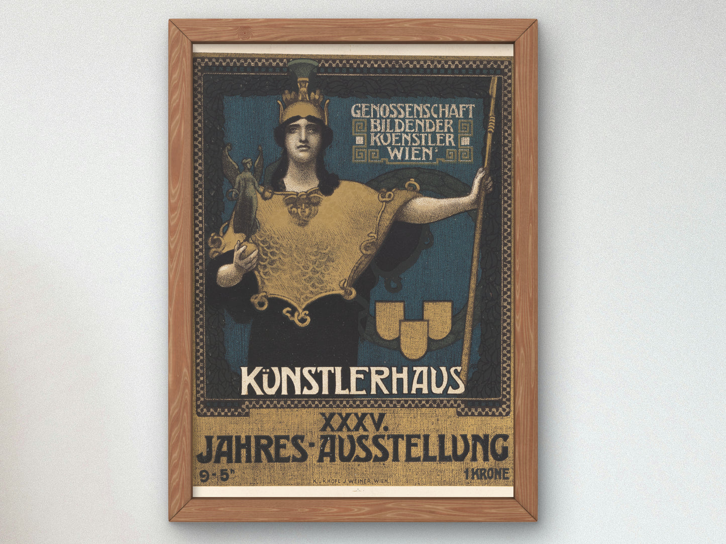 Kunstlerhaus 35th Annual Exhibition by Alois Hans Schram 1902, Wall Art Print, Fine Art Reproduction, Museum Quality Decor, Poster