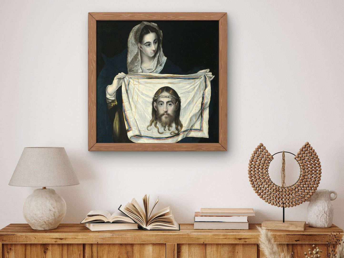 The Veil of Veronica by El Greco 1580, Wall Art Print, Fine Art Reproduction, Museum Quality Decor, Poster