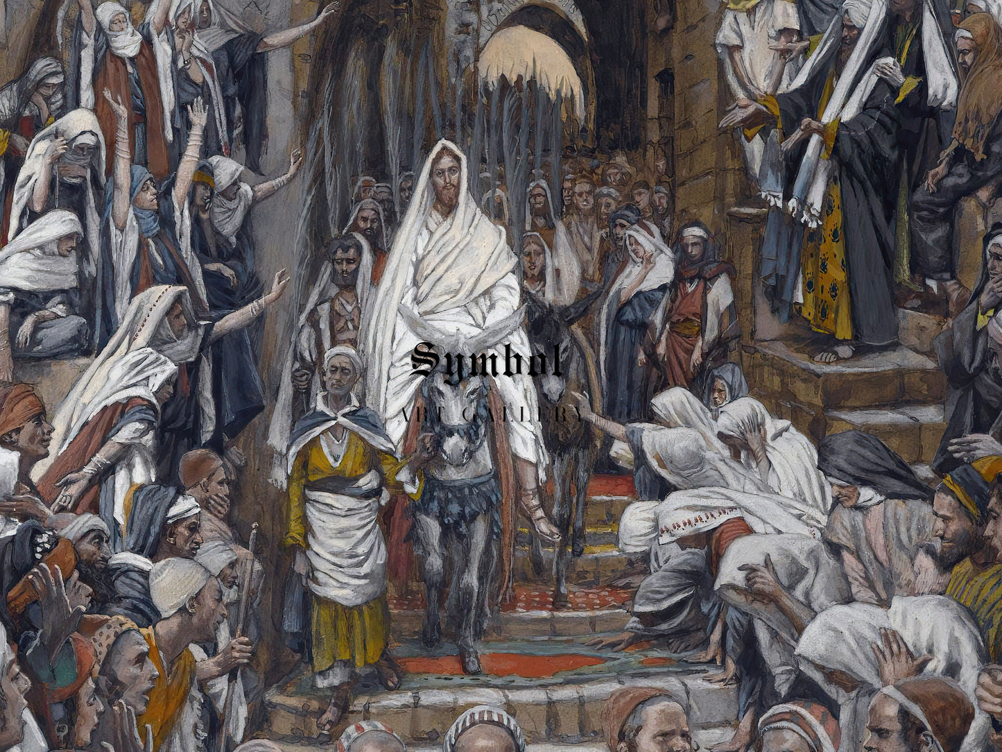 The Procession in the Streets of Jerusalem by James Tissot 1886, Wall Art Print, Fine Art Reproduction, Museum Quality Decor, Poster