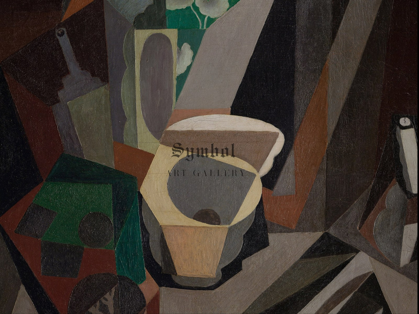 Still Life with Utensils by Diego Rivera 1917, Wall Art Print, Fine Art Reproduction, Museum Quality Decor, Poster