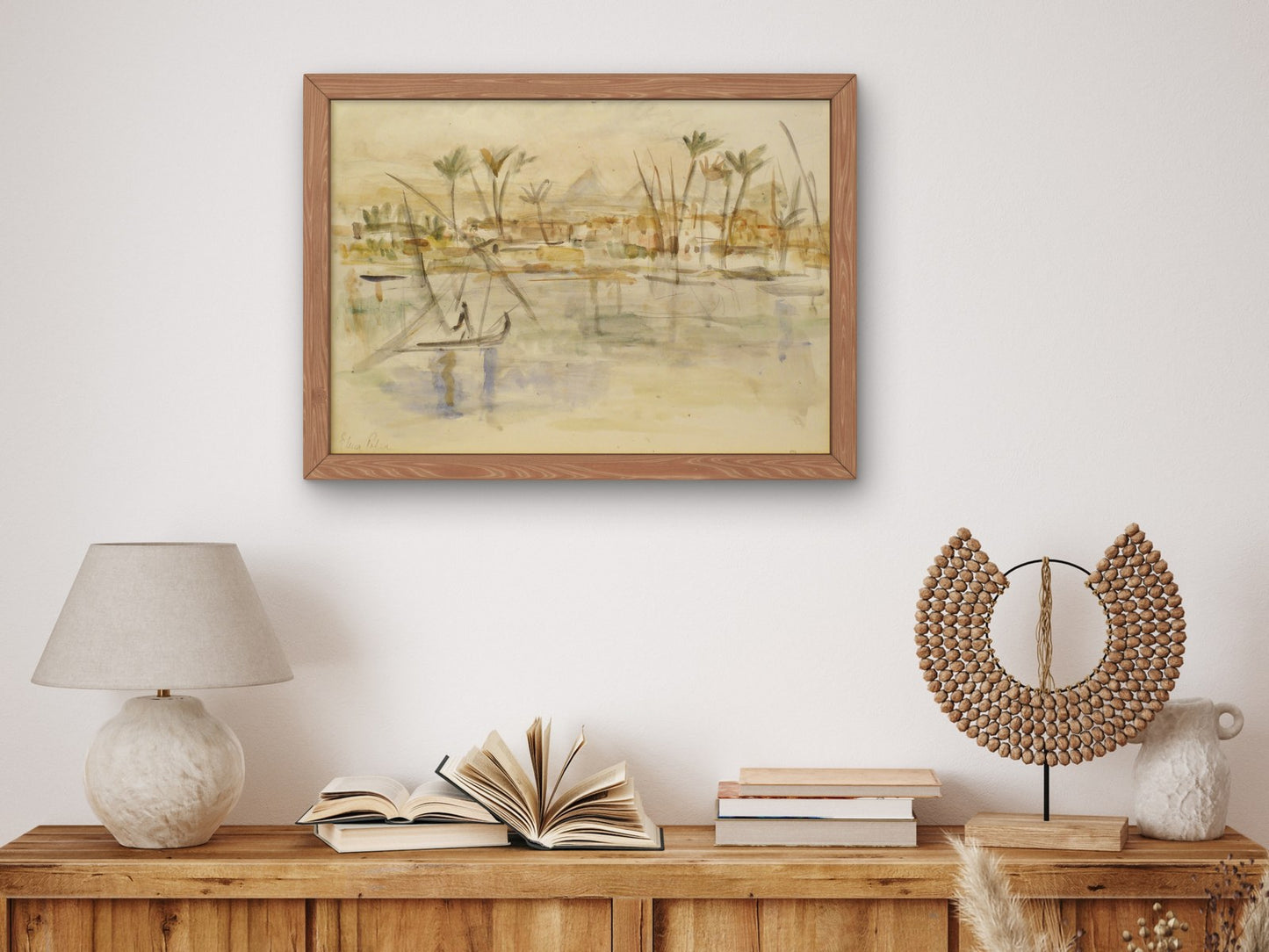Landscape from Egypt by Elena Popea, Wall Art Print, Fine Art Reproduction, Museum Quality Decor, Poster