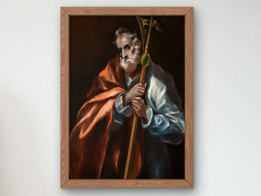 Saint Jude Thaddeus by El Greco 1610, Wall Art Print, Fine Art Reproduction, Museum Quality Decor, Poster