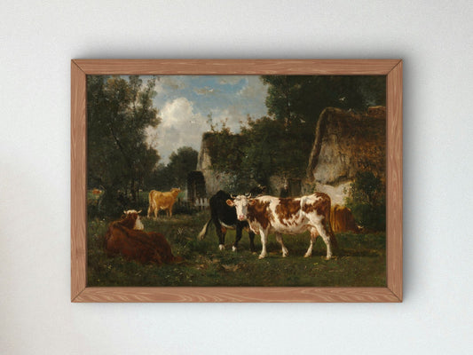 The Mill by Émile van Marcke 1873, Wall Art Print, Fine Art Reproduction, Museum Quality Decor, Poster