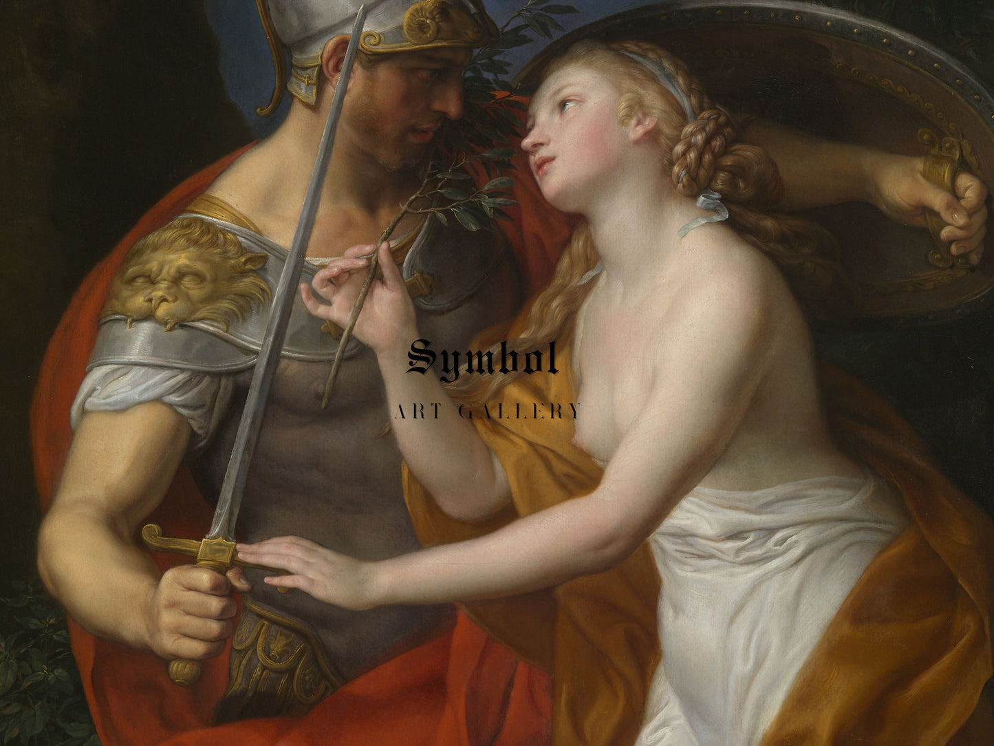 Peace and War by Pompeo Batoni 1776, Wall Art Print, Fine Art Reproduction, Museum Quality Decor, Poster