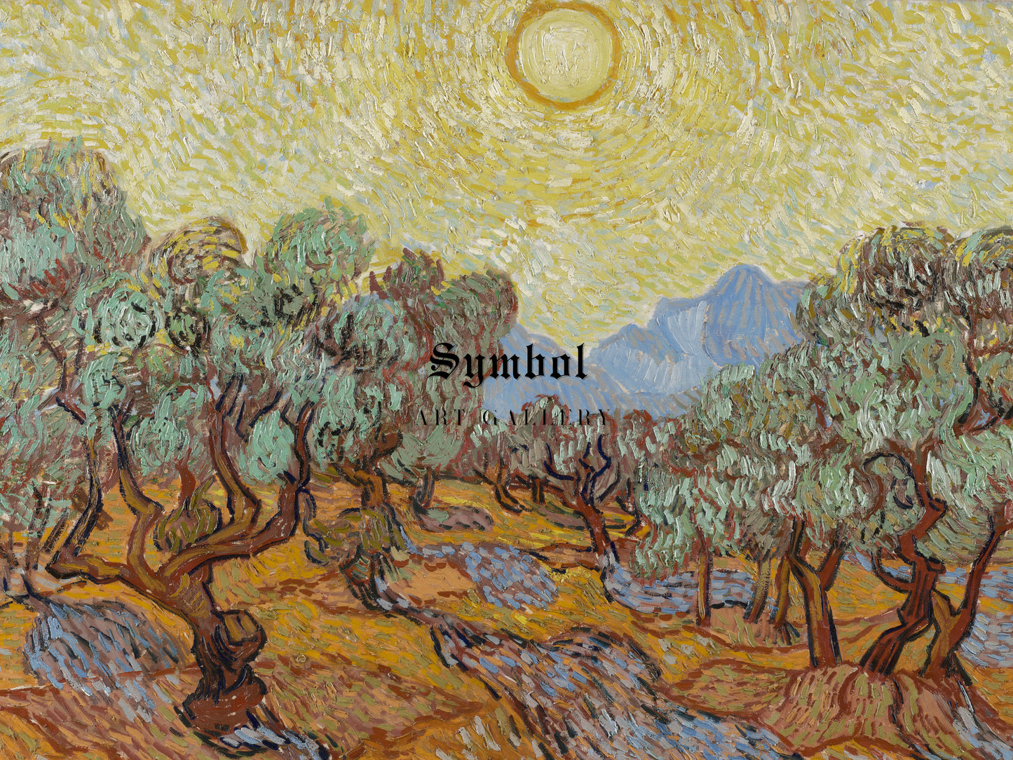 Olive Trees by Vincent van Gogh 1889, Wall Art Print, Fine Art Reproduction, Museum Quality Decor, Poster