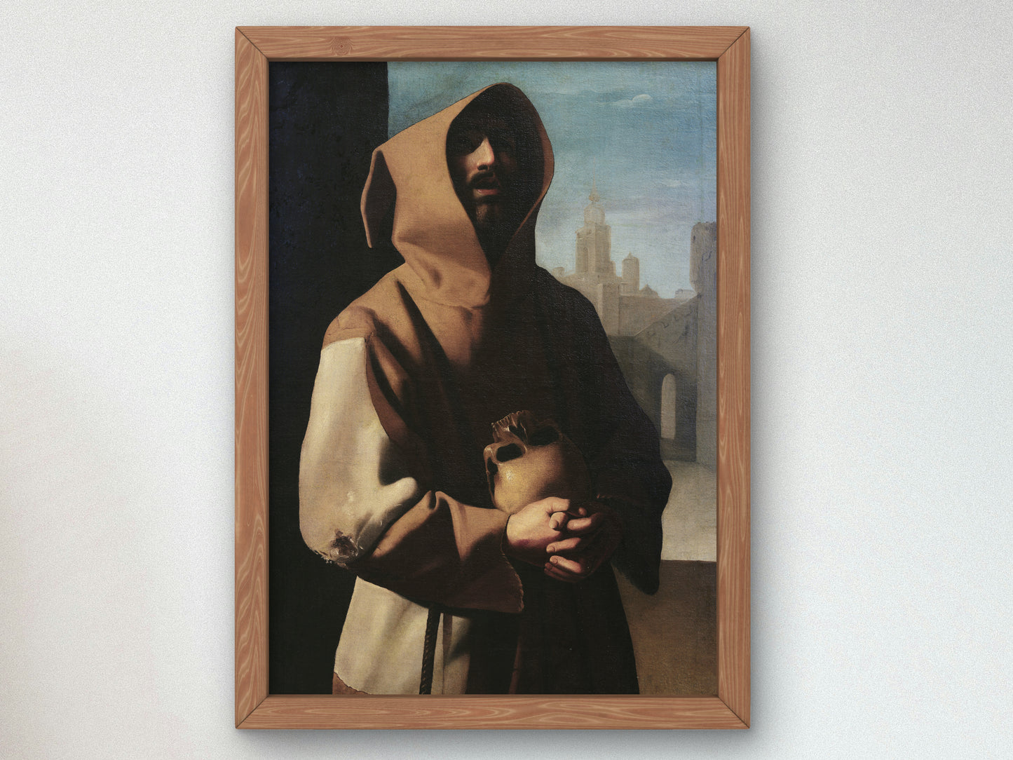 Saint Francis of Assisi in Ecstasy by Francisco de Zurbarán 1638, Wall Art Print, Fine Art Reproduction, Museum Quality Decor, Poster