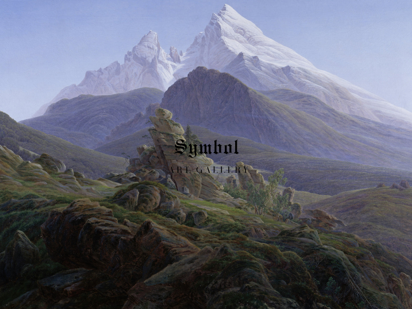 The Watzmann by Caspar David Friedrich 1824, Wall Art Print, Fine Art Reproduction, Museum Quality Decor, Poster