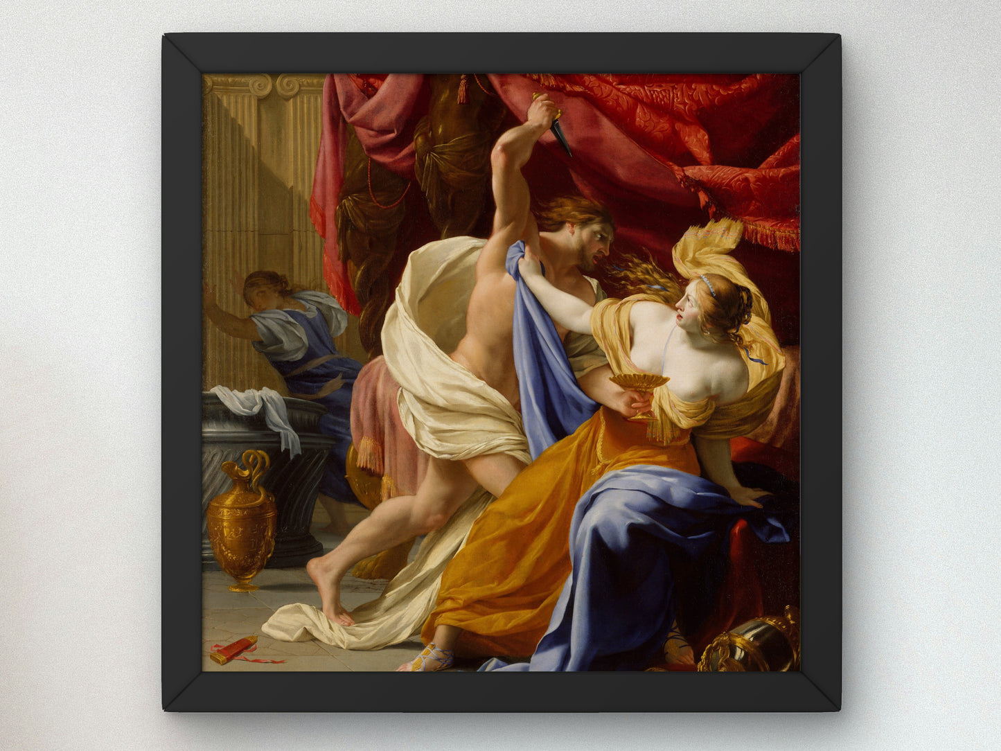 The Rape of Tamar by Eustache Le Sueur 1649, Wall Art Print, Fine Art Reproduction, Museum Quality Decor, Poster