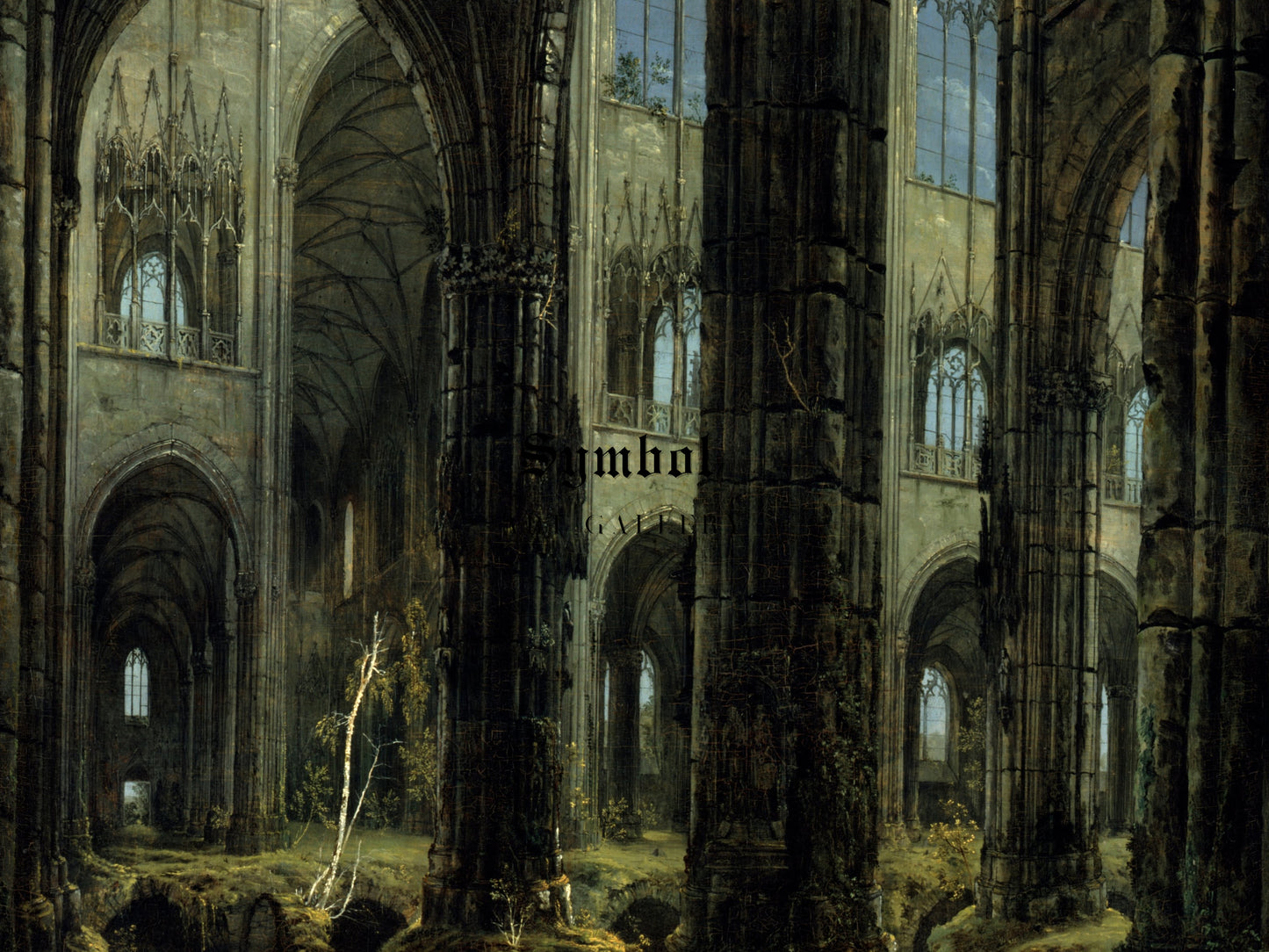 Gothic Church Ruins by Carl Blechen, Wall Art Print, Fine Art Reproduction, Museum Quality Decor, Poster