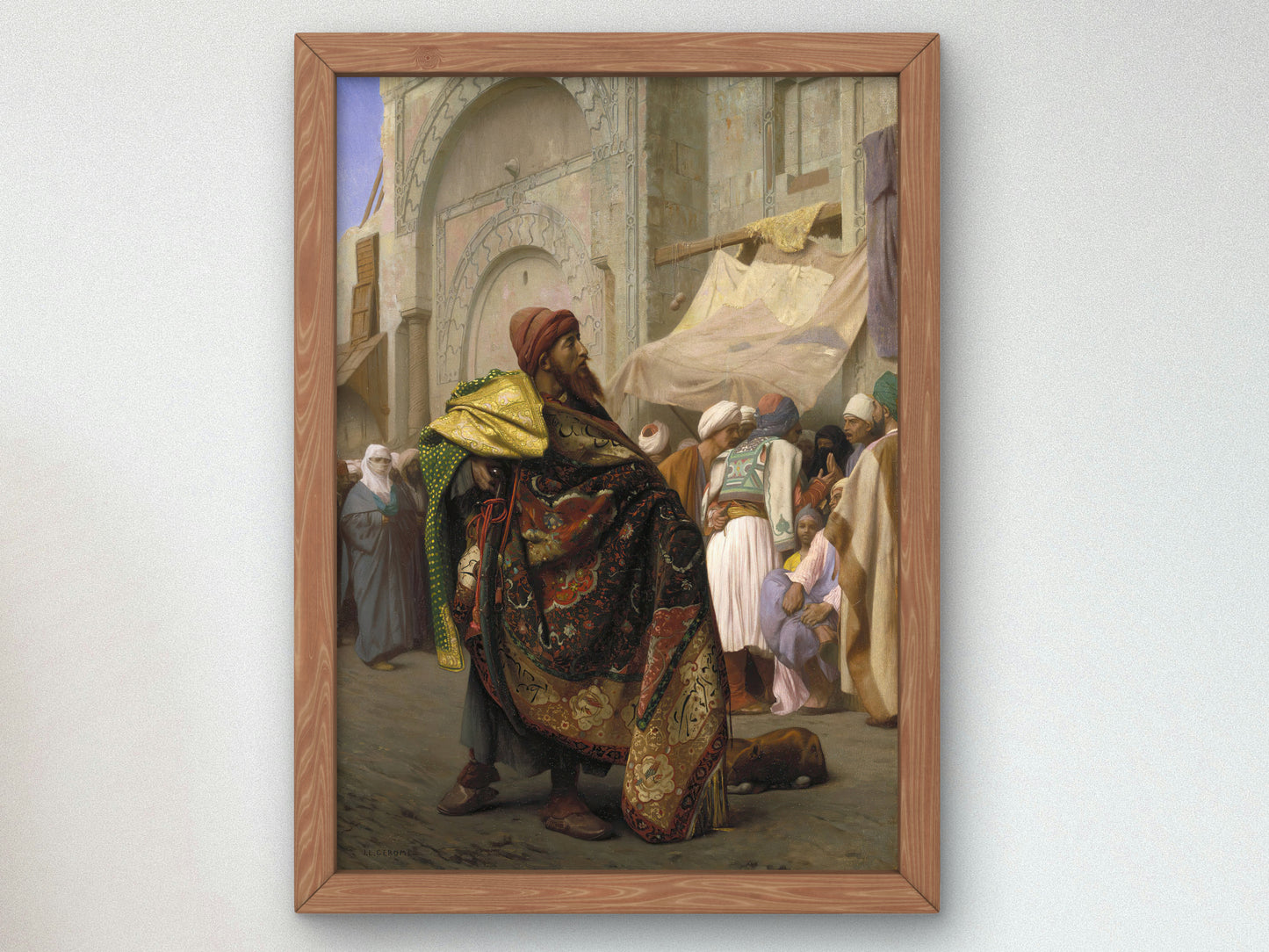 The Carpet Merchant of Cairo by Jean Leon Gerome 1869, Wall Art Print, Fine Art Reproduction, Museum Quality Decor, Poster