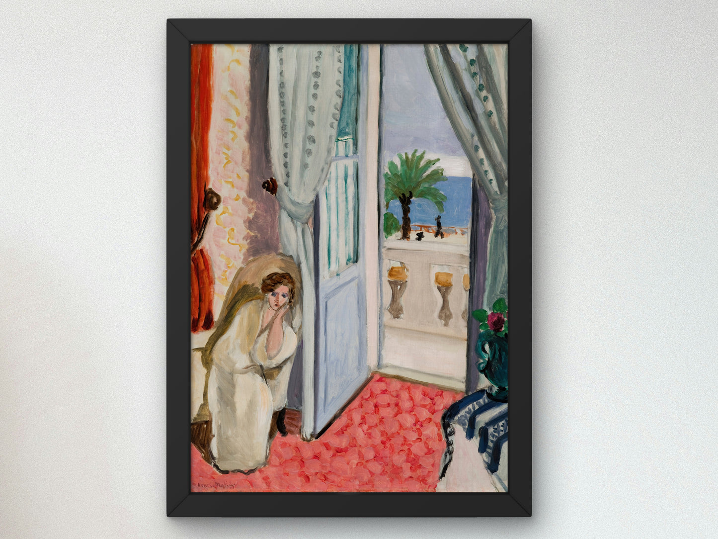 Interior at Nice by Henri Matisse 1919, Wall Art Print, Fine Art Reproduction, Museum Quality Decor, Poster