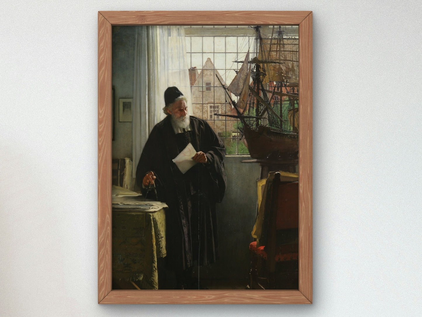 Ship Constructor by Eduard Charlemont 1875, Wall Art Print, Fine Art Reproduction, Museum Quality Decor, Poster