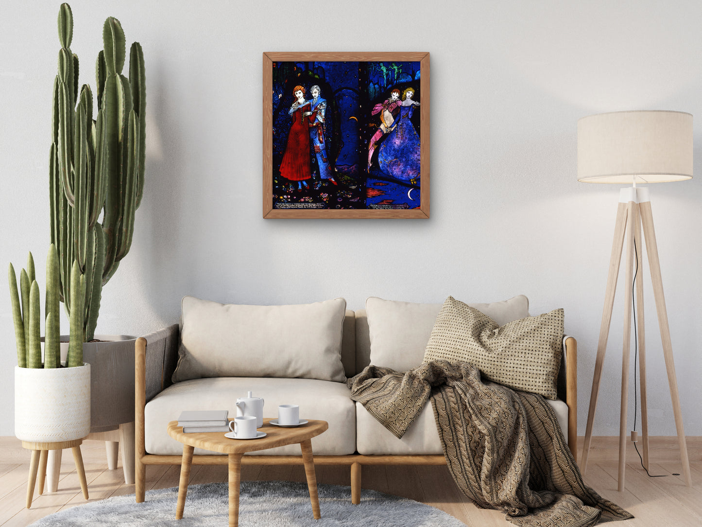 The Playboy of the Western World and The Others Geneva Window by Harry Clarke 1926, Wall Art Print, Fine Art Reproduction, Museum Quality