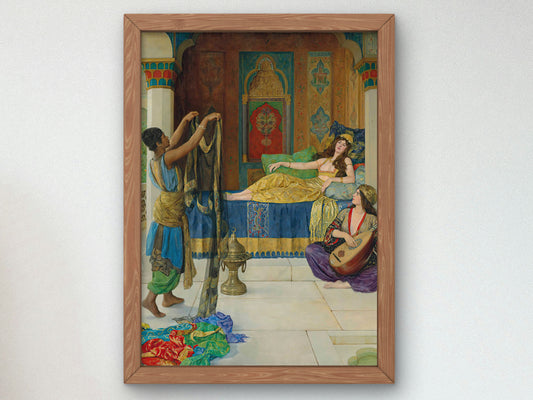 Myrrh Aloes and Cassia by John Collier 1906, Wall Art Print, Fine Art Reproduction, Museum Quality Decor, Poster