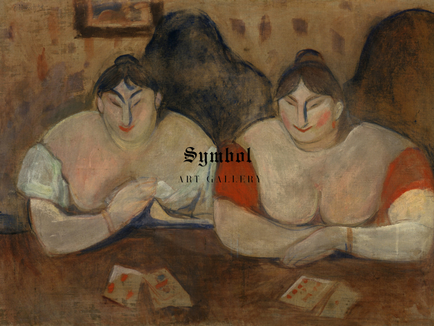 Rose and Amelie by Edvard Munch 1893, Wall Art Print, Fine Art Reproduction, Museum Quality Decor, Poster